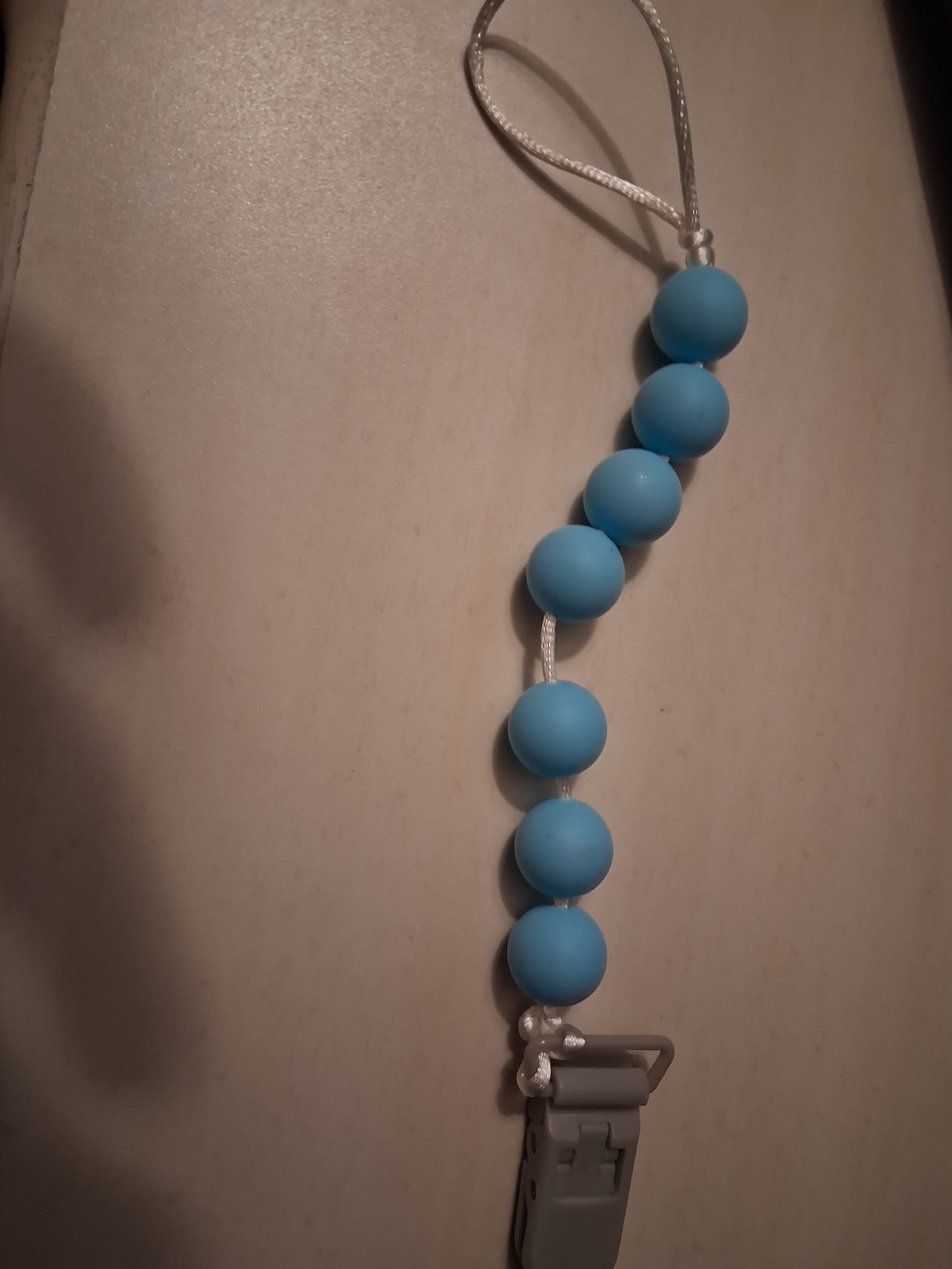 baby blue pacifier clip